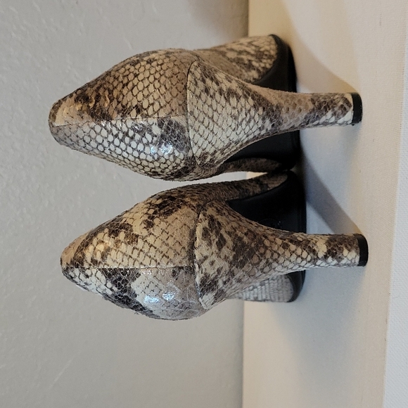 EURO SOFT 3015 Annabelle Fabric Snake Print Comfort Heel 10M - Picture 7 of 12